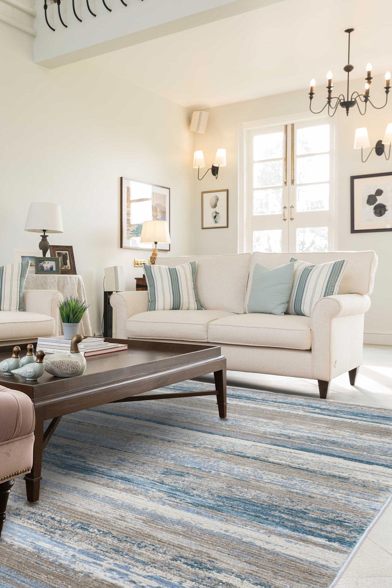 Large View Lukas Contemporary Striped Rug(Size 290 x 200cm)