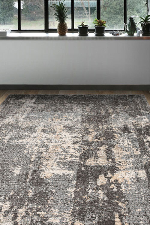 Large View Luna Grey Contemporary Rug(Size 170 x 120cm)