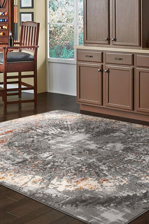 Large View Luna Grey Contemporary Rug(Size 150 x 80cm)