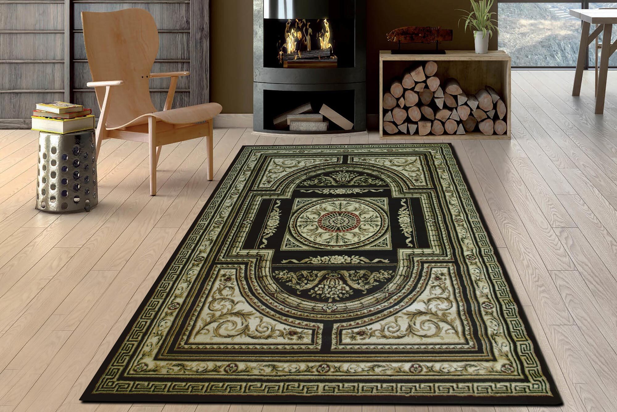 Miami Traditional Medallion Rug (Size 170 x 120cm)