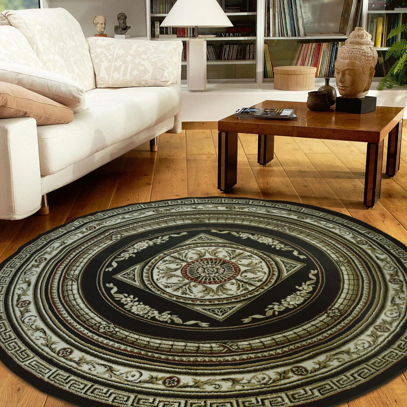 Large View Miami Traditional Medallion Rug