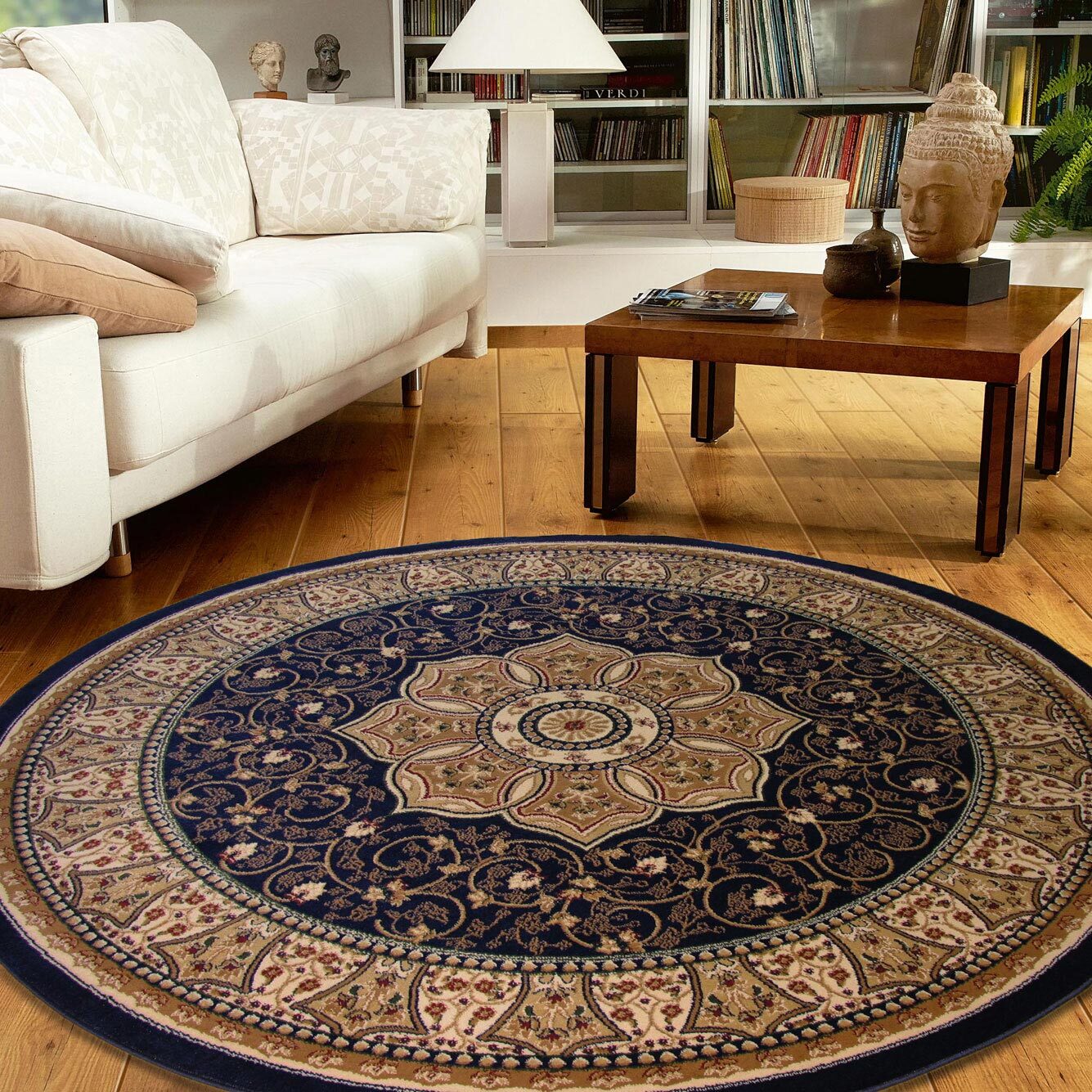 Large View Miami Traditional Medallion Rug
