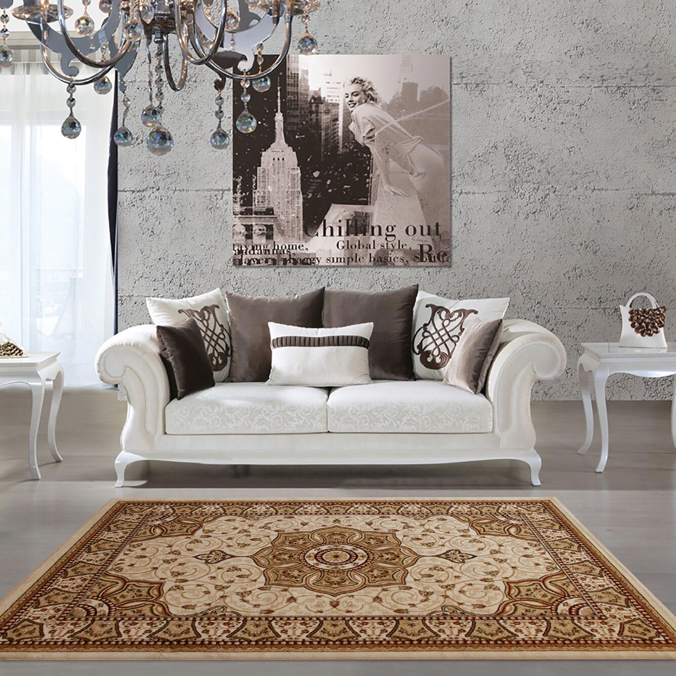 Large View Miami Traditional Medallion Rug