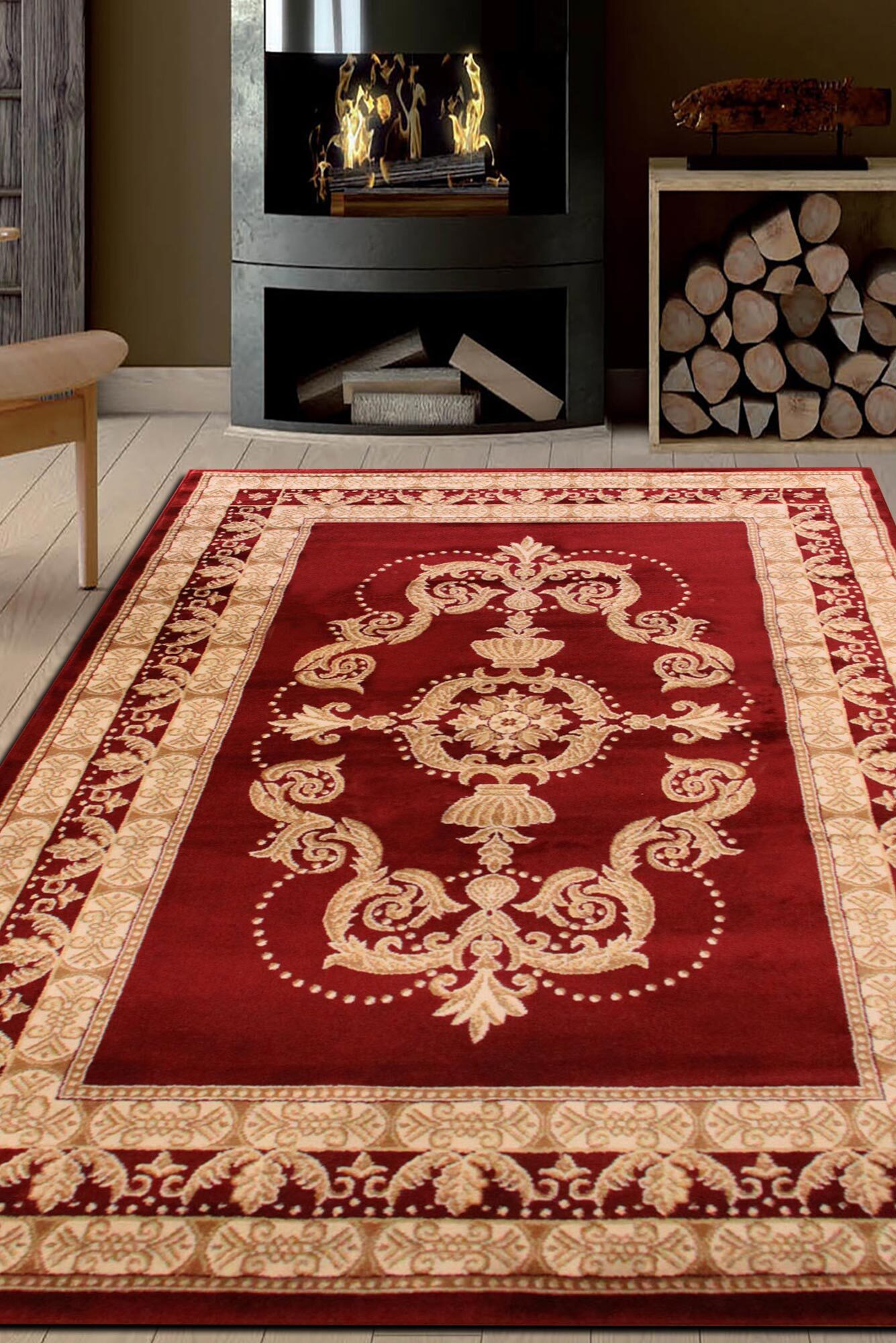Large View Miami Traditional Medallion Rug (Size 170 x 120cm)