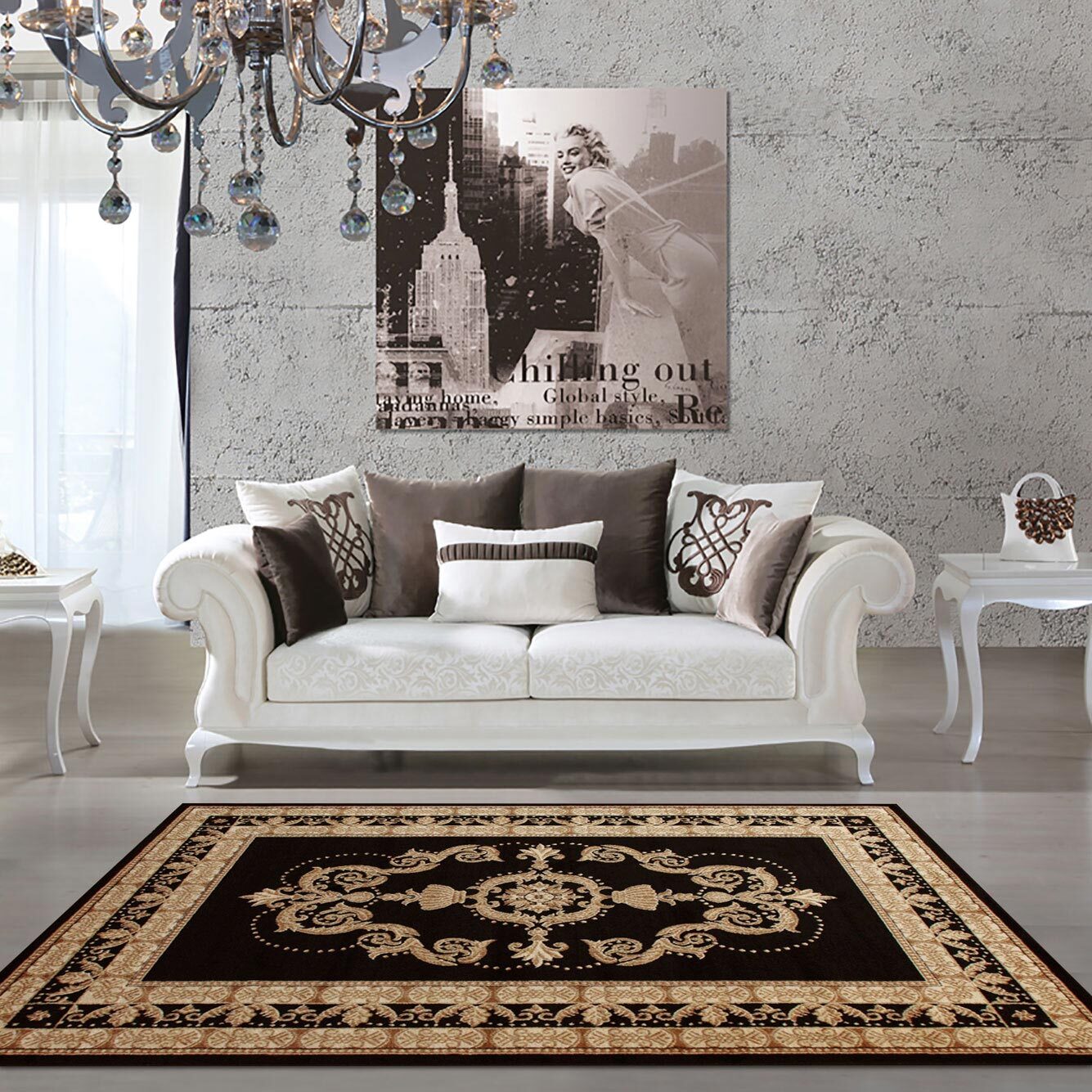 Miami Traditional Medallion Rug (Size 220 x 150cm)