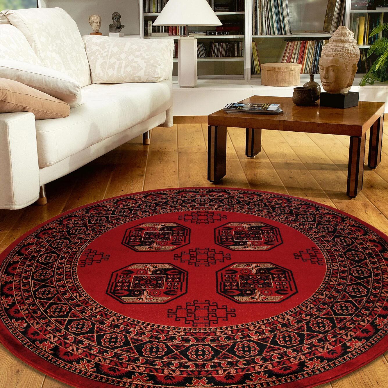 Large View Miami Traditional Afghan Design Rug
