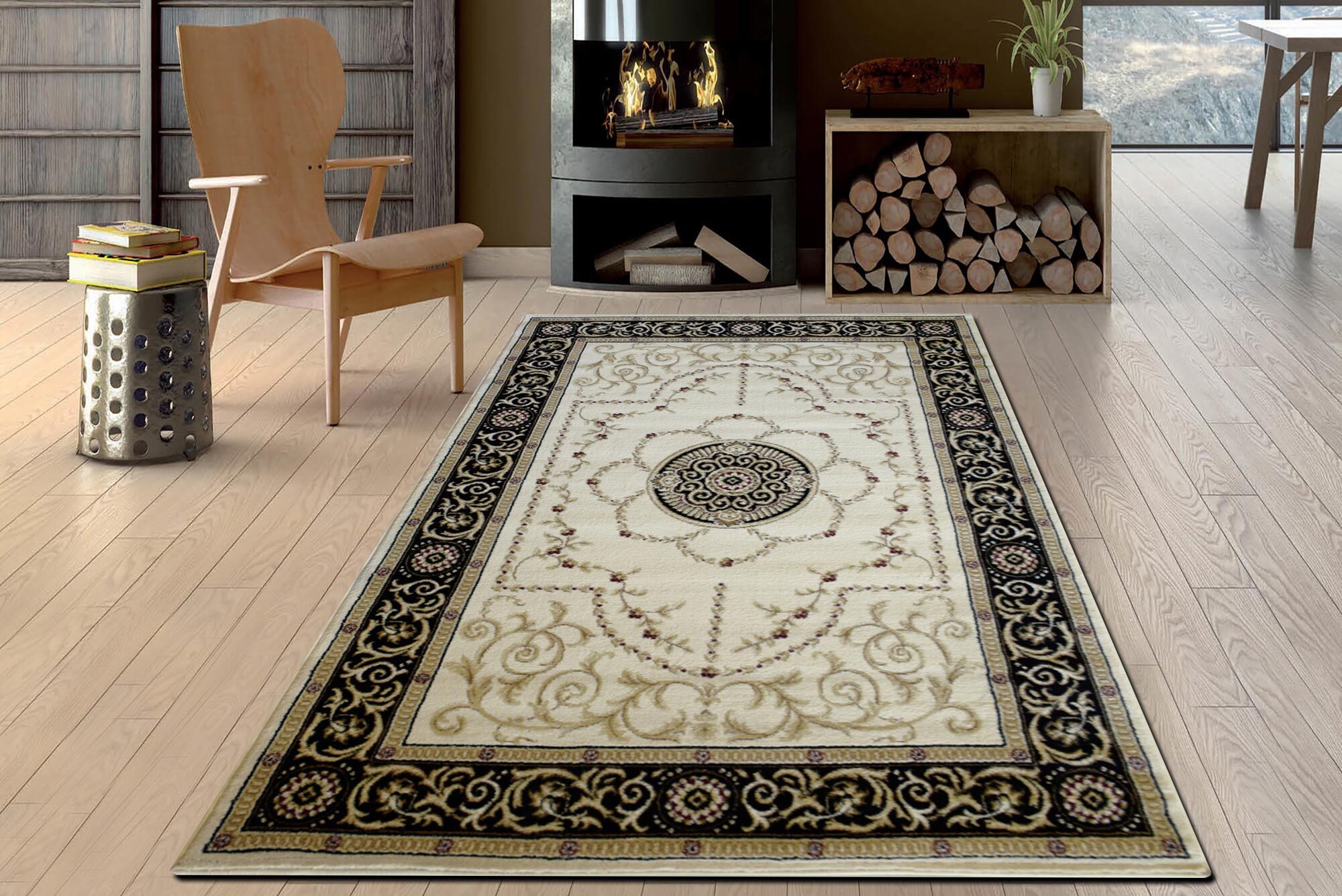 Large View Miami Traditional Medallion Rug