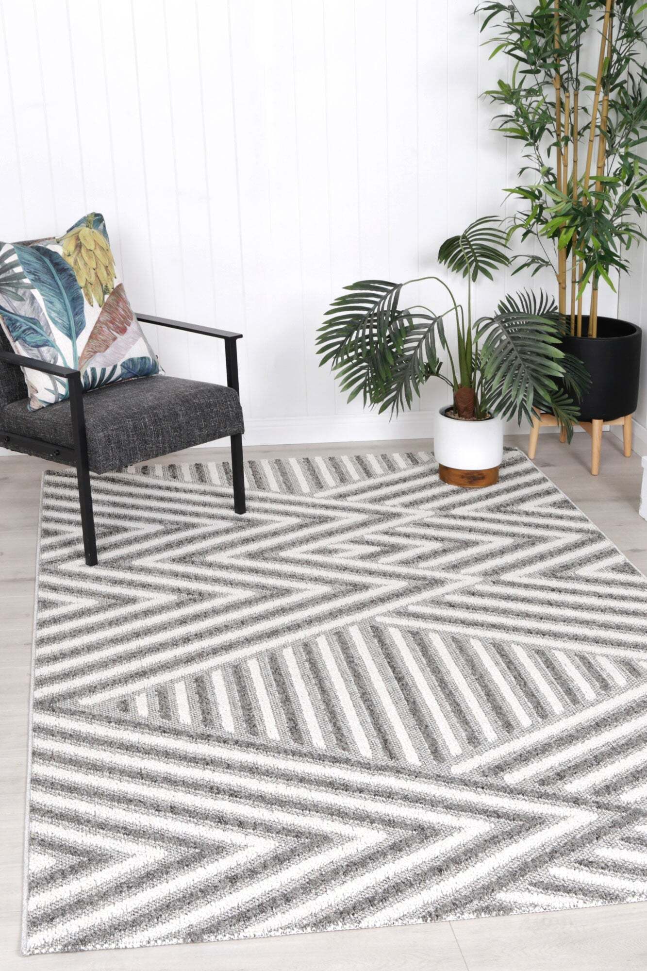 Macy IndoorOutdoor Rug Grey Striped Rug Free Shipping