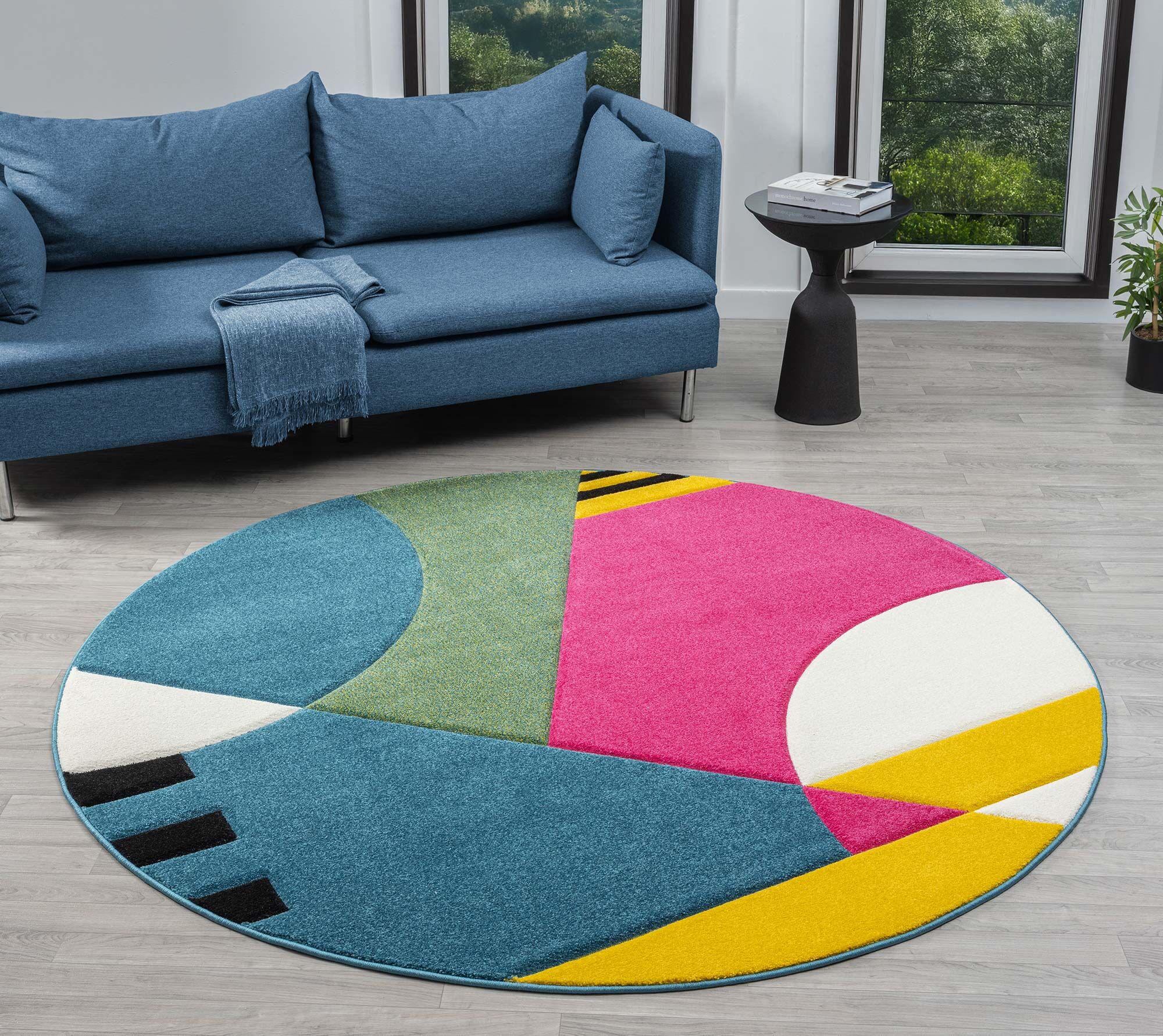 Large View Marvel Modern Geometric Rug