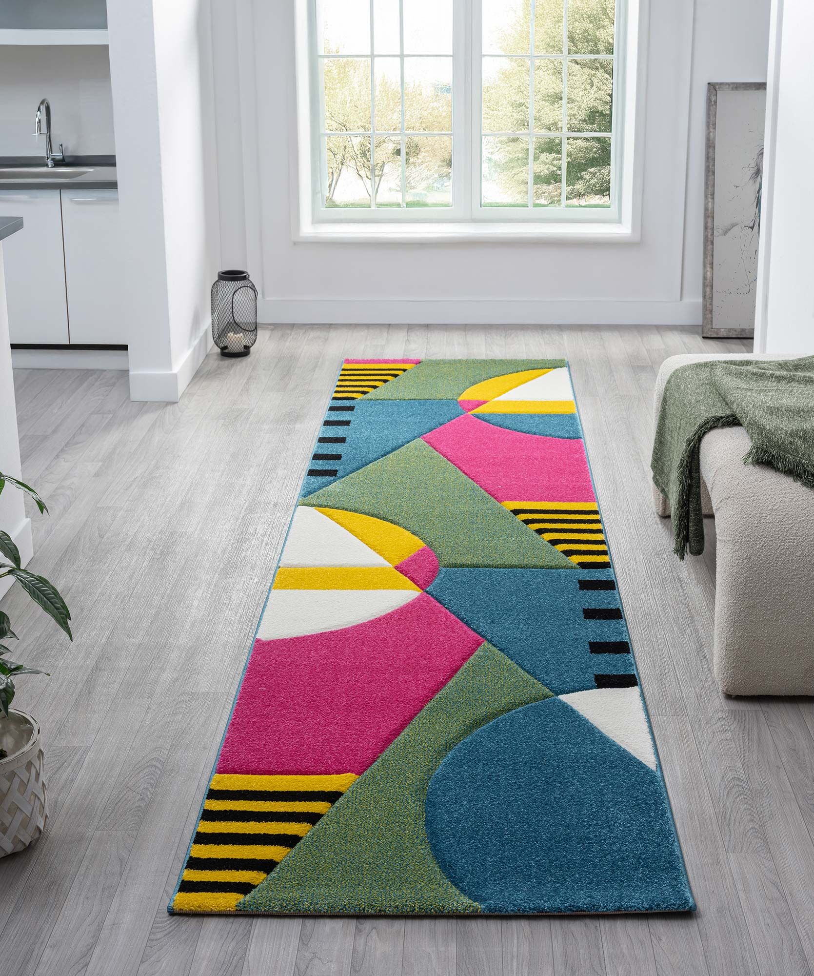 Large View Marvel Modern Geometric Rug