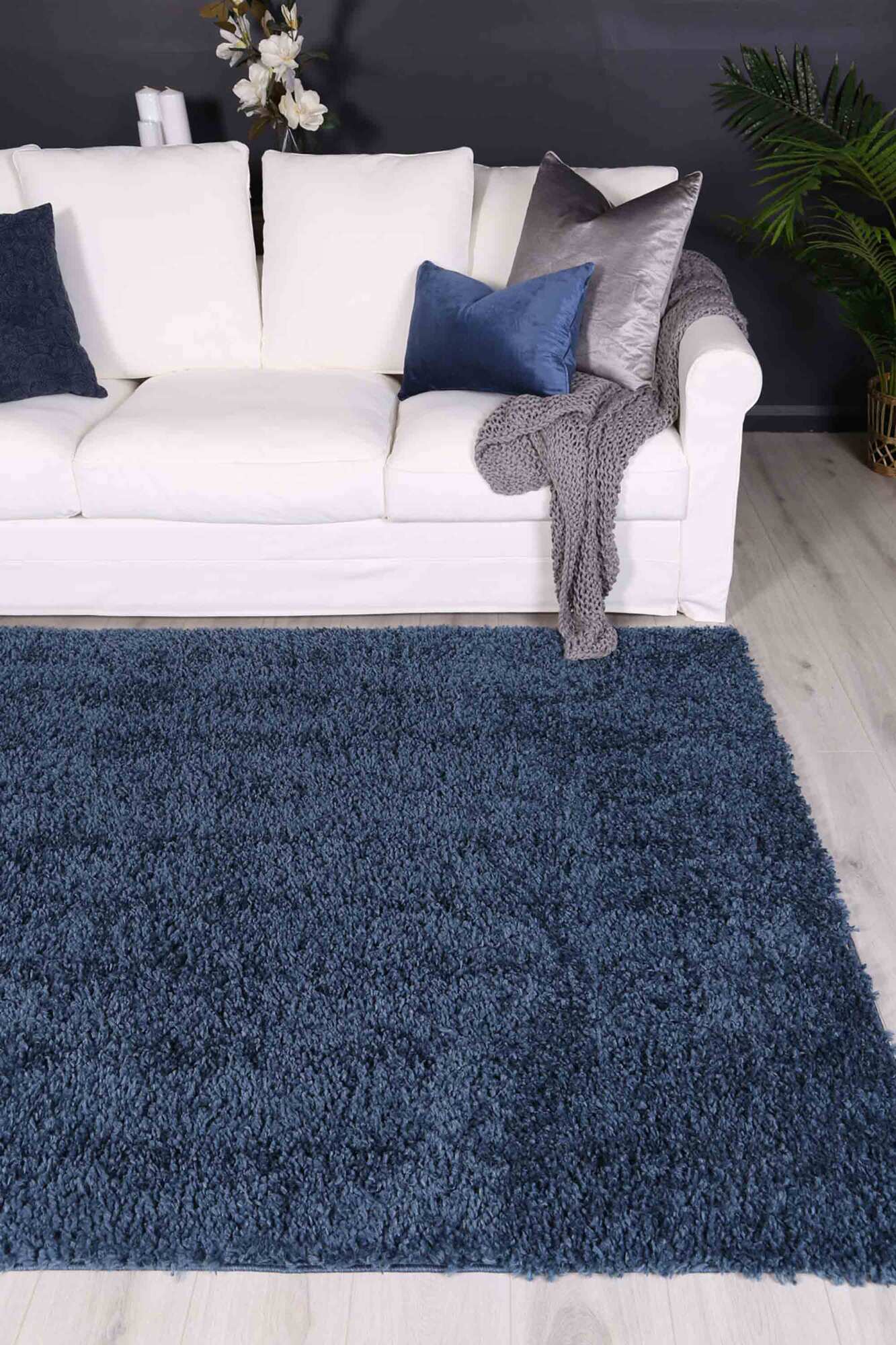 Large View Max Plain Shaggy Rug(Size 230 x 160cm)