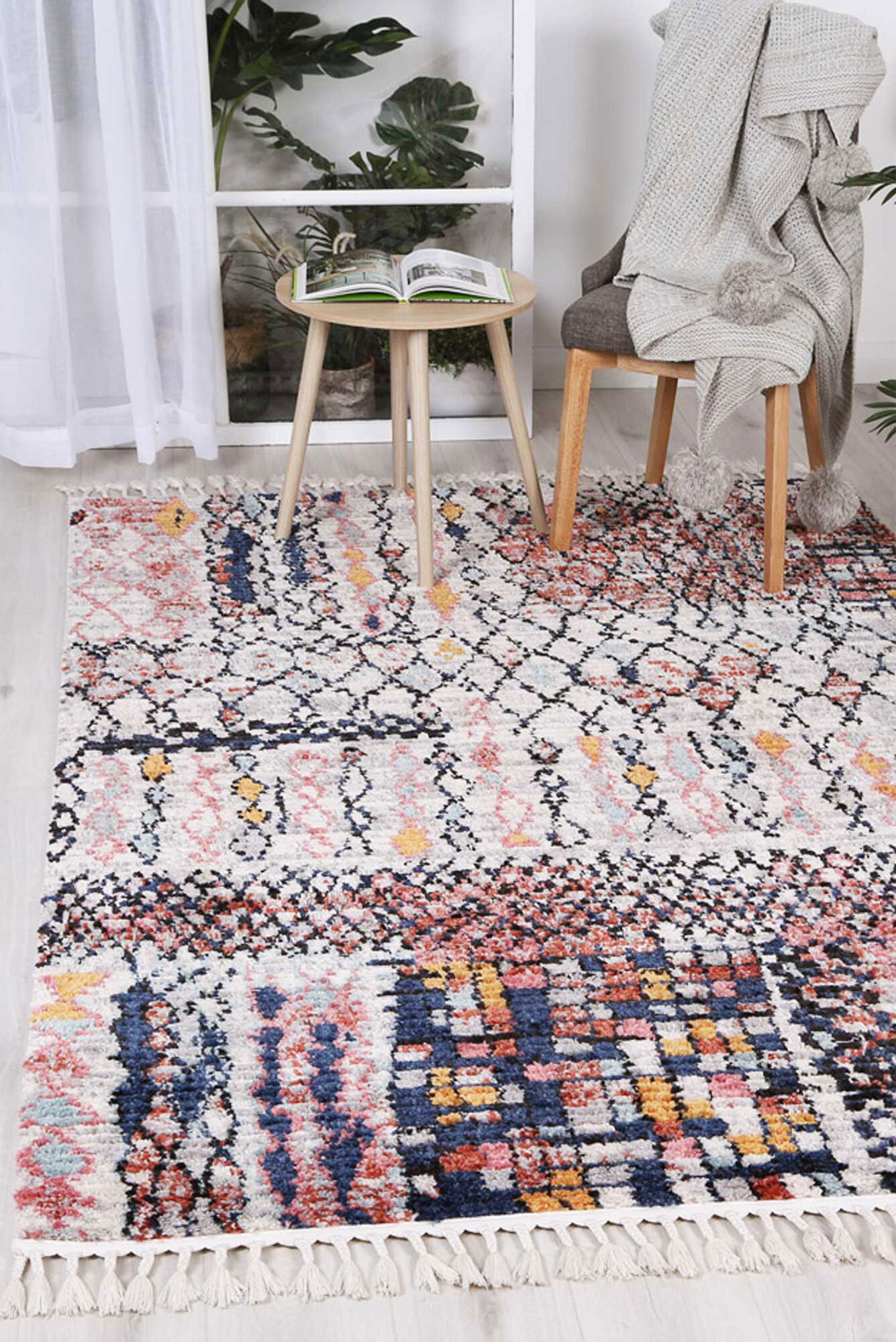 Large View Mayson Moroccan Geometric Rug(Size 230 x 160cm)