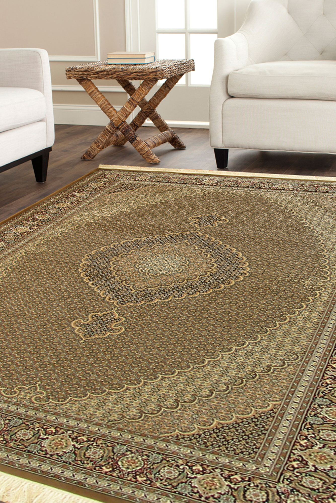 Mona Brown Classic Oriental Rug(Size 180 x 120cm)