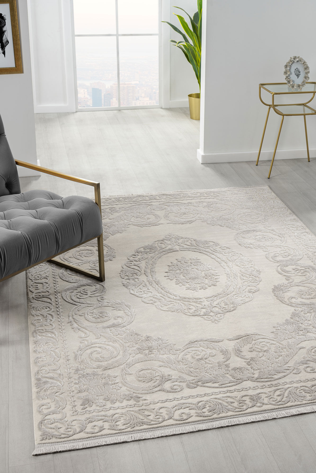 Large View Mademoiselle Aubusson Rug(Size 170 x 120cm)