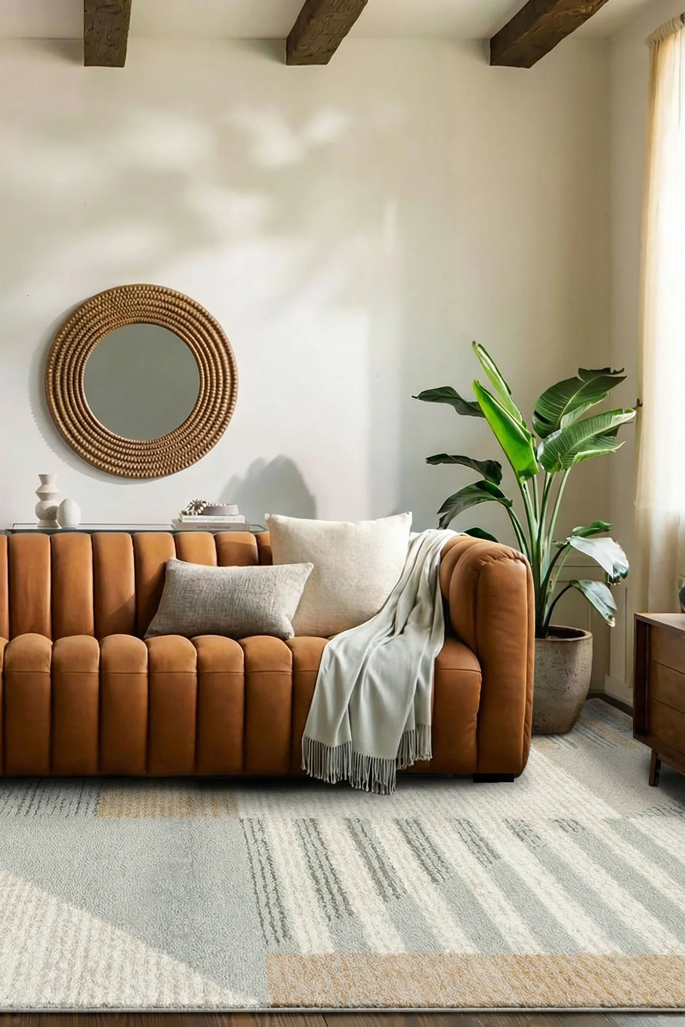 Mineral Modern Geometric Rug(Size 330 x 240cm)