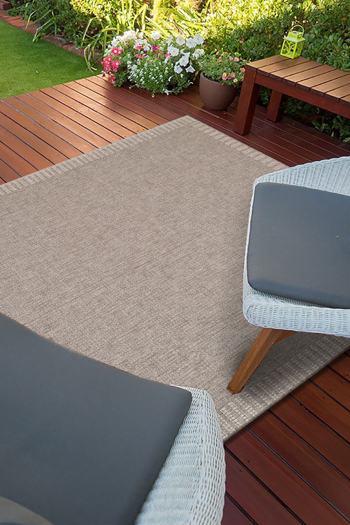 Mika Plain Indoor/Outdoor Rug(Size 230 x 160cm)