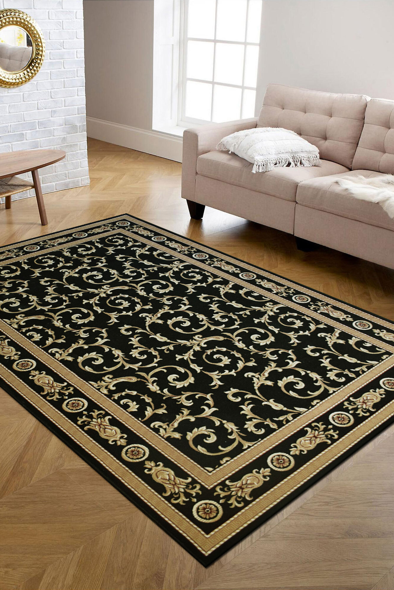 Mercin Traditional Floral Rug(Size 180 x 120cm)