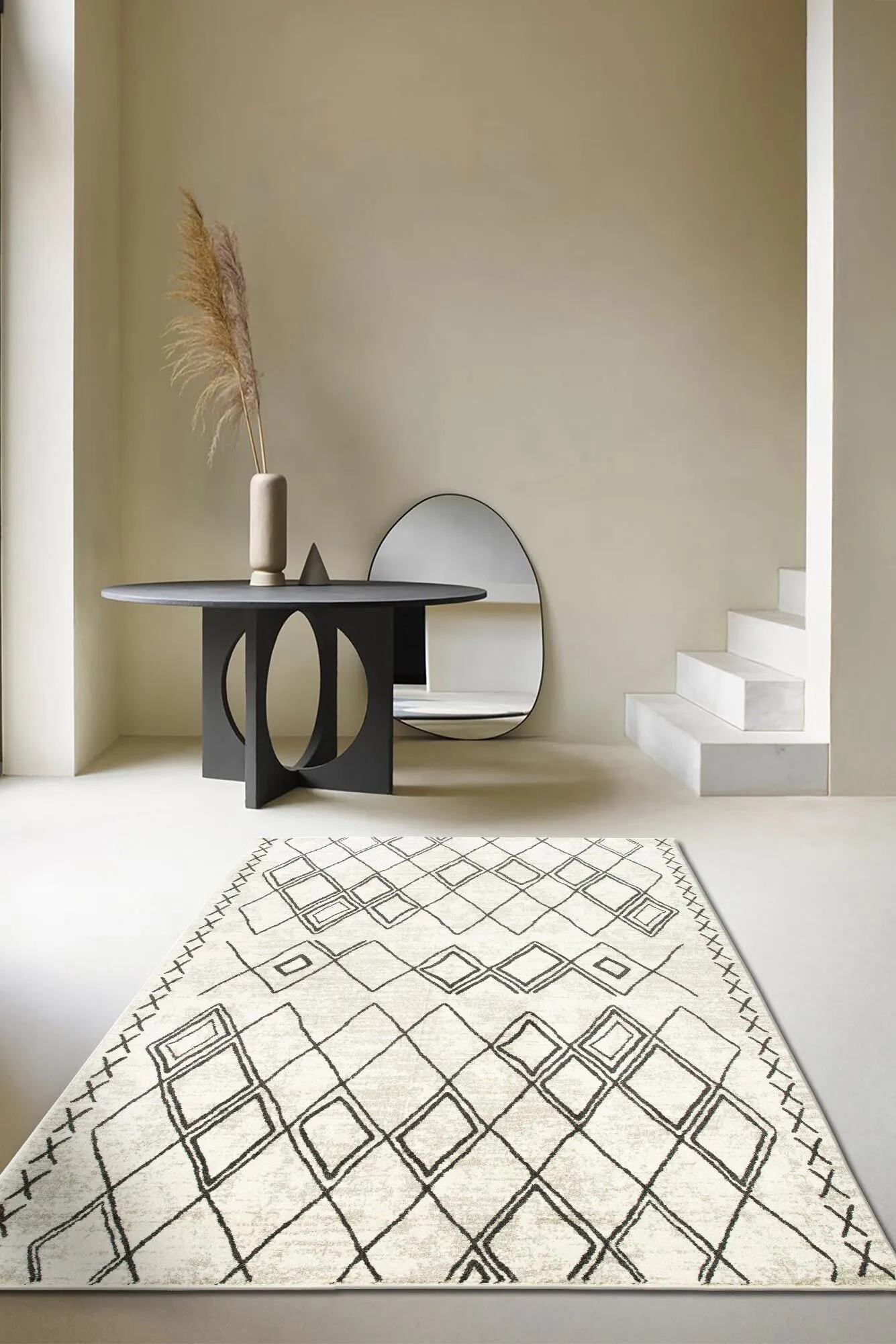 Mobi Moroccan Trellis Rug(Size 230 x 160cm)