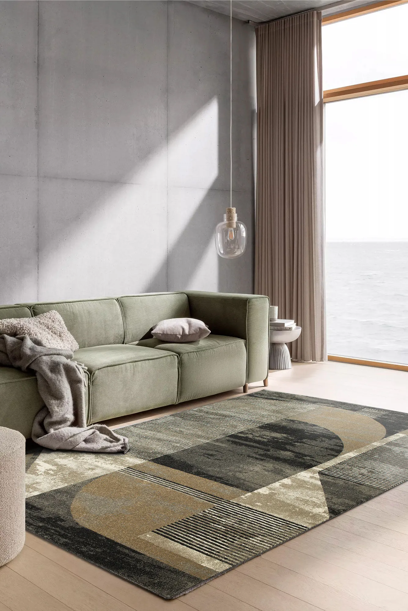 Large View Mobi Modern Geometric Rug(Size 230 x 160cm)
