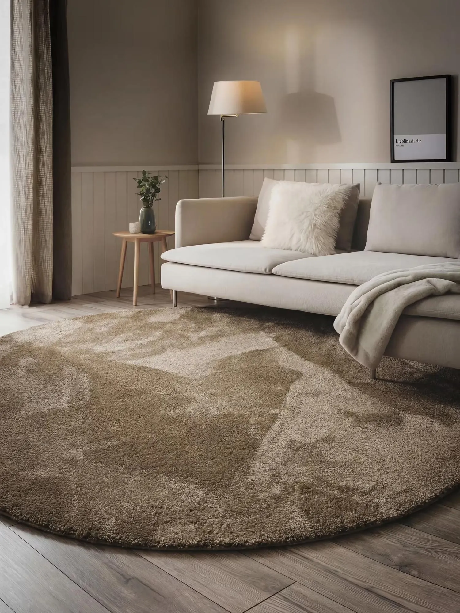 Mojito Plain Brown Shaggy Rug