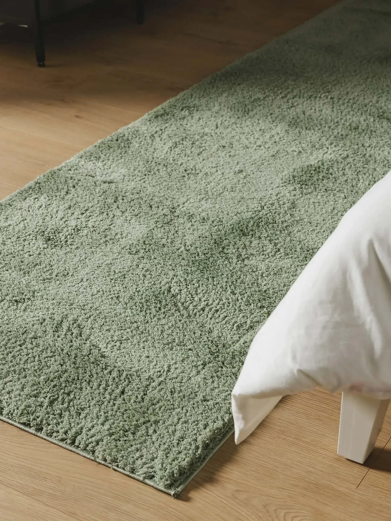 Mojito Plain Green Shaggy Rug