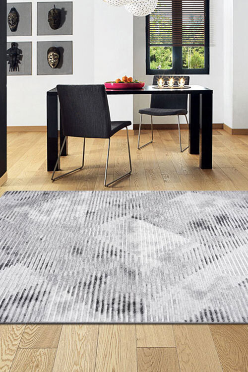 Morris Contemporary Striped Rug(Size 180 x 120cm)