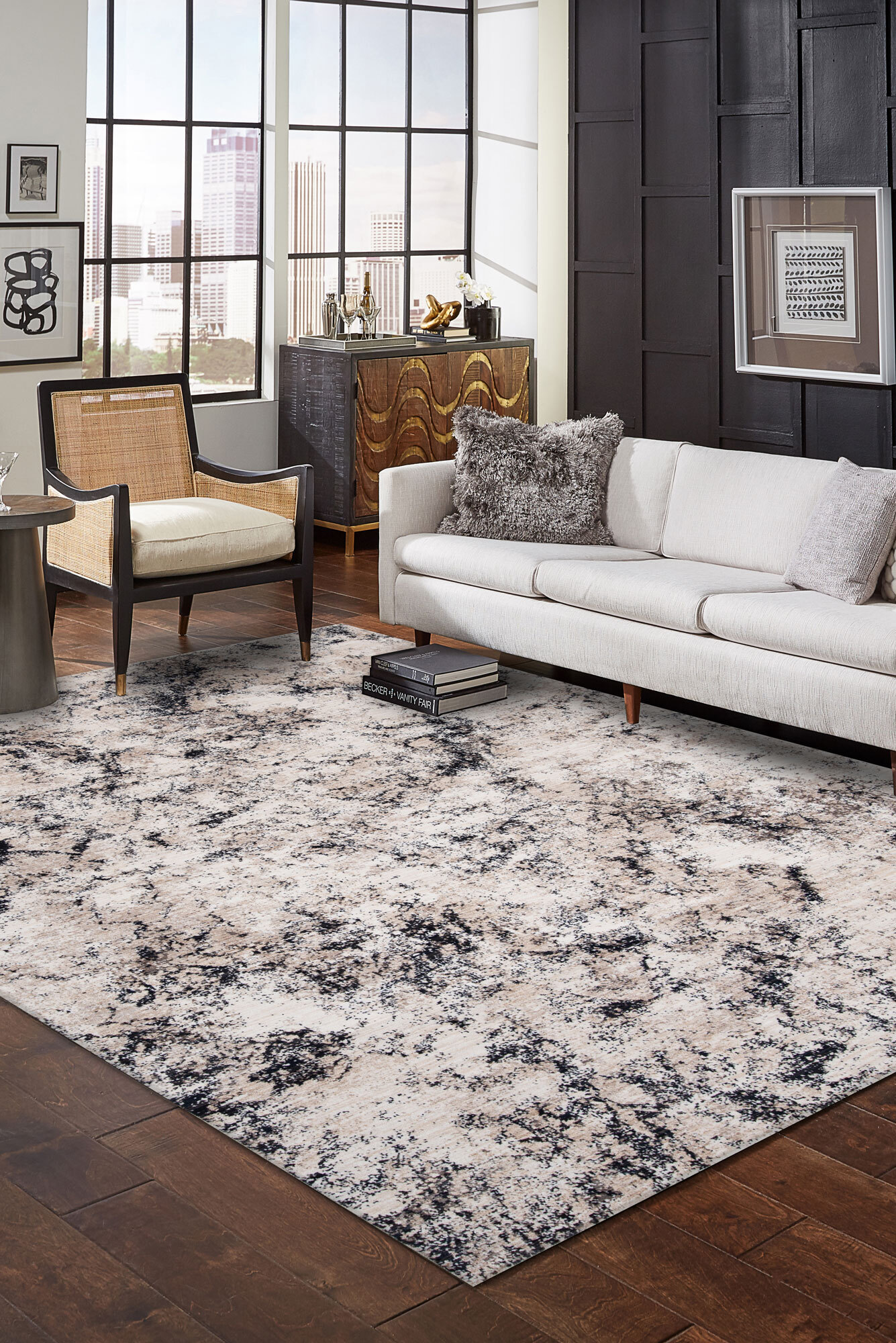 Nadia Contemporary Abstract Rug(Size 290 x 200cm)