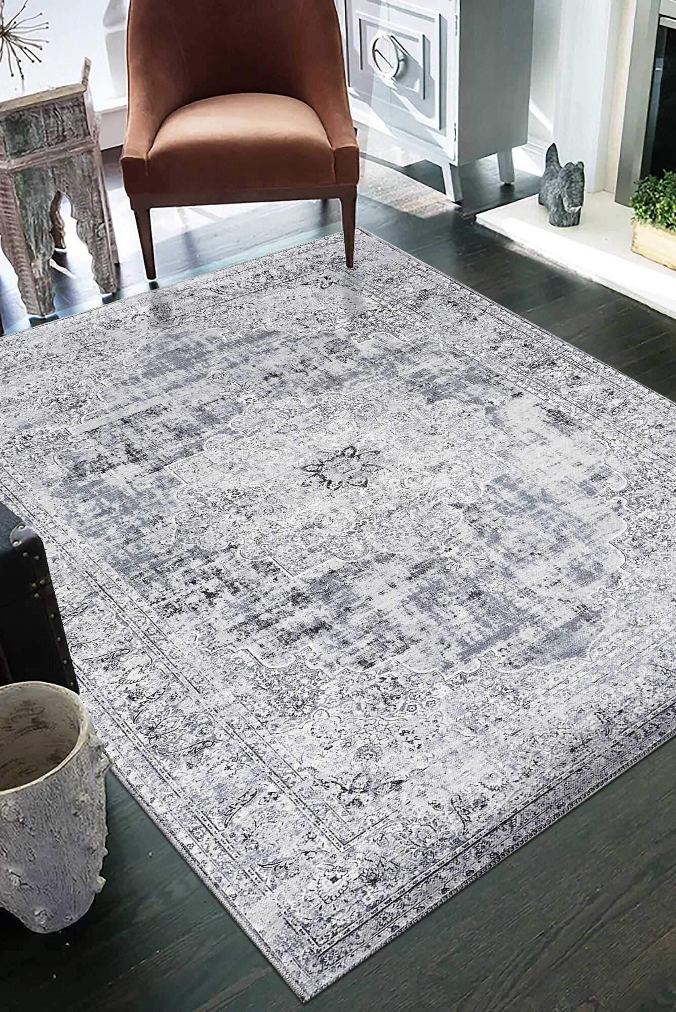 Large View Noble Traditional Medallion Rug(Size 230 x 160cm)