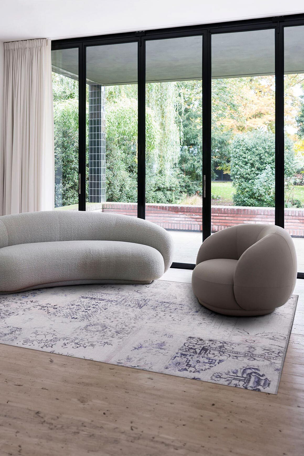 Large View Noble Traditional Patchwork Rug (Size 230 x 160cm)