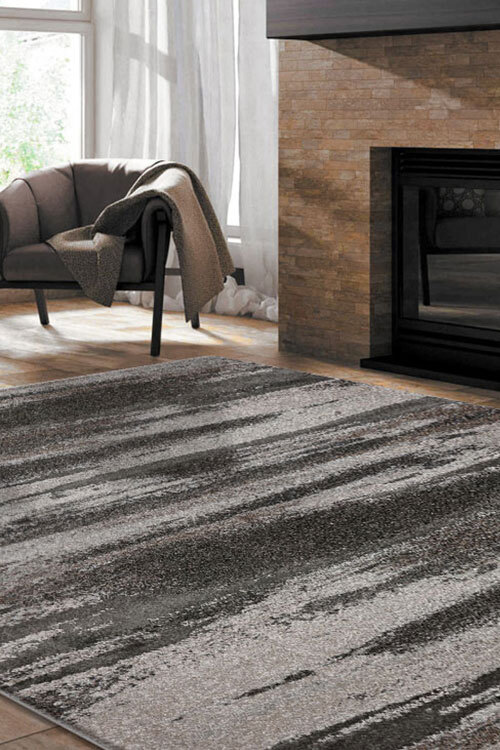 Large View Oakley Modern Slate Rug(Size 170 x 120cm)