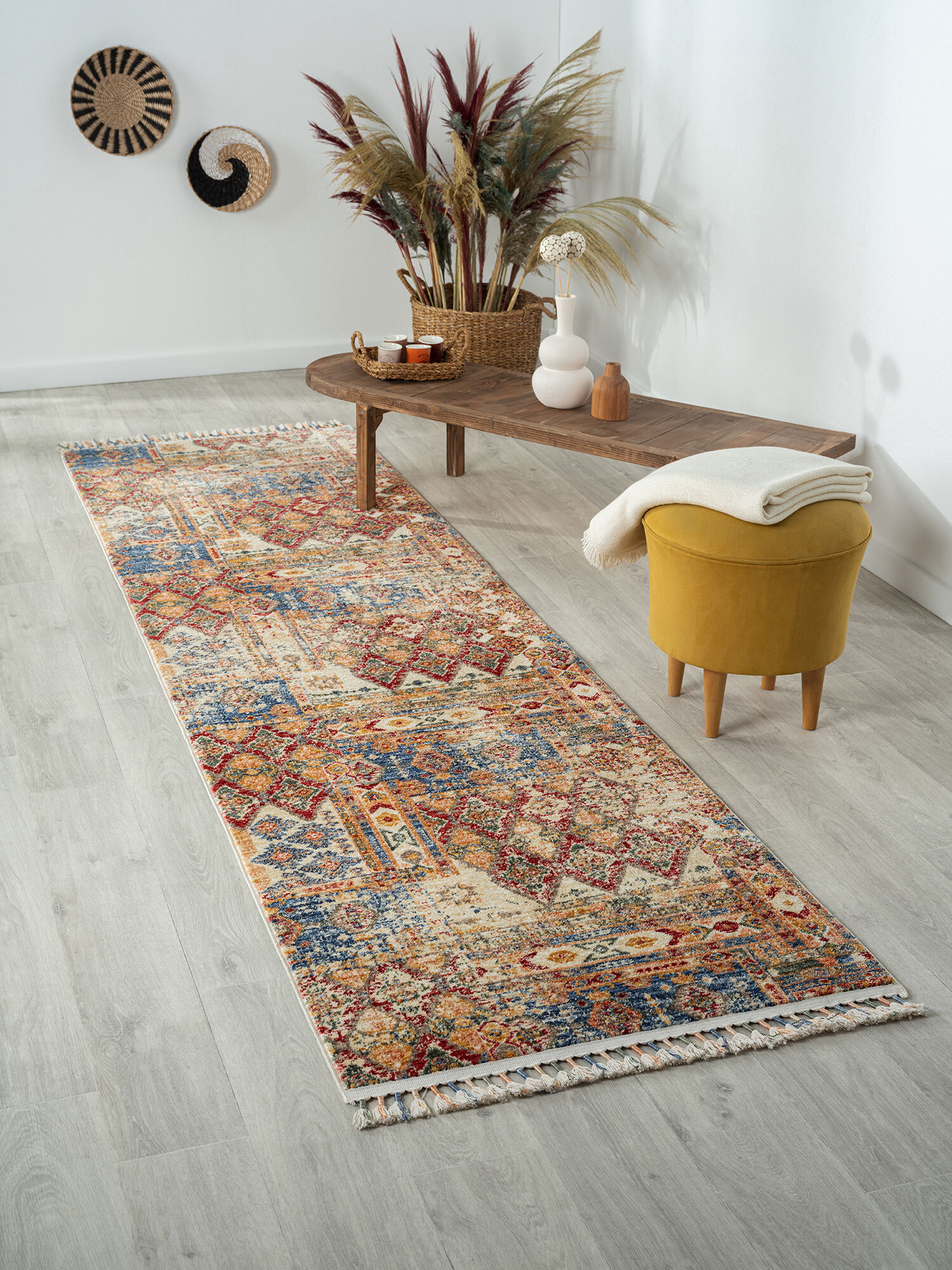 Large View Opal Traditional Fringed Rug