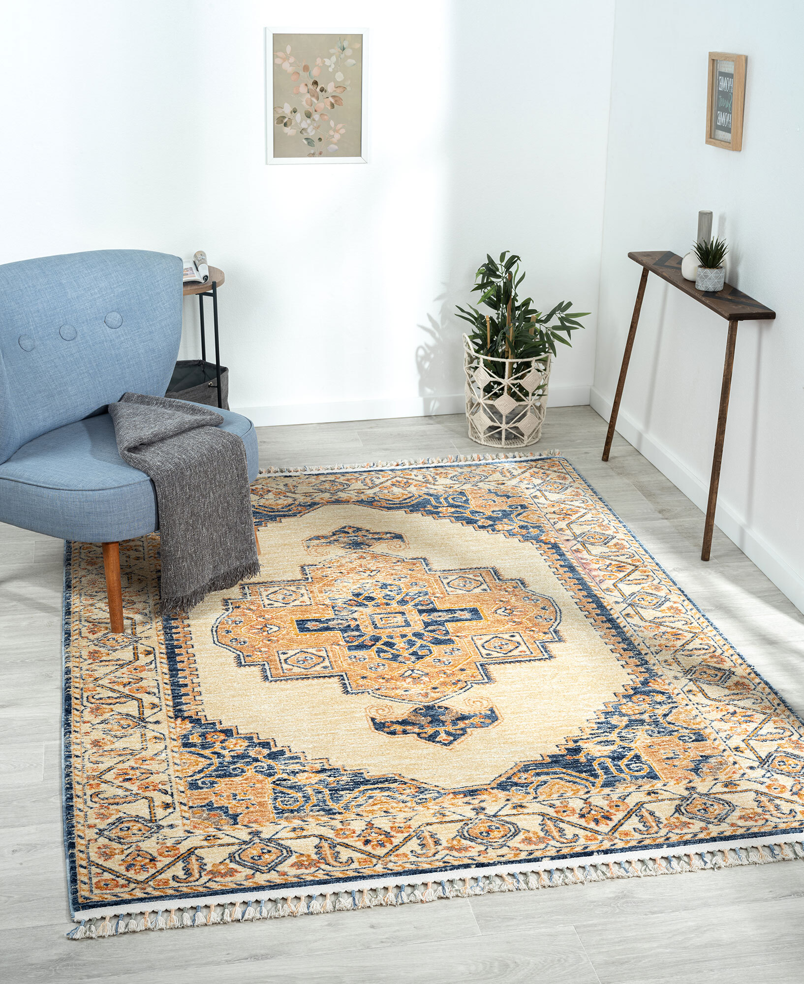 Opal Traditional Medallion Rug(Size 170 x 120cm)