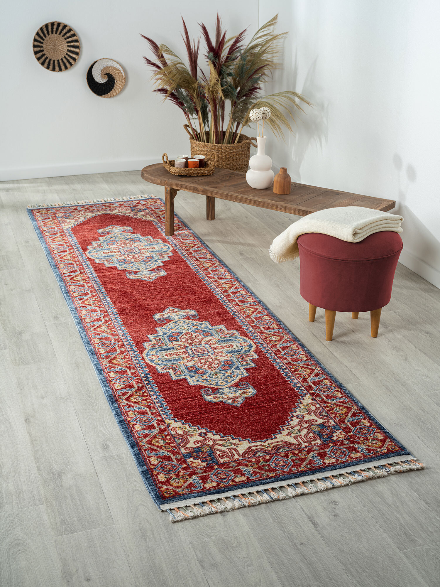 Large View Opal Traditional Medallion Rug
