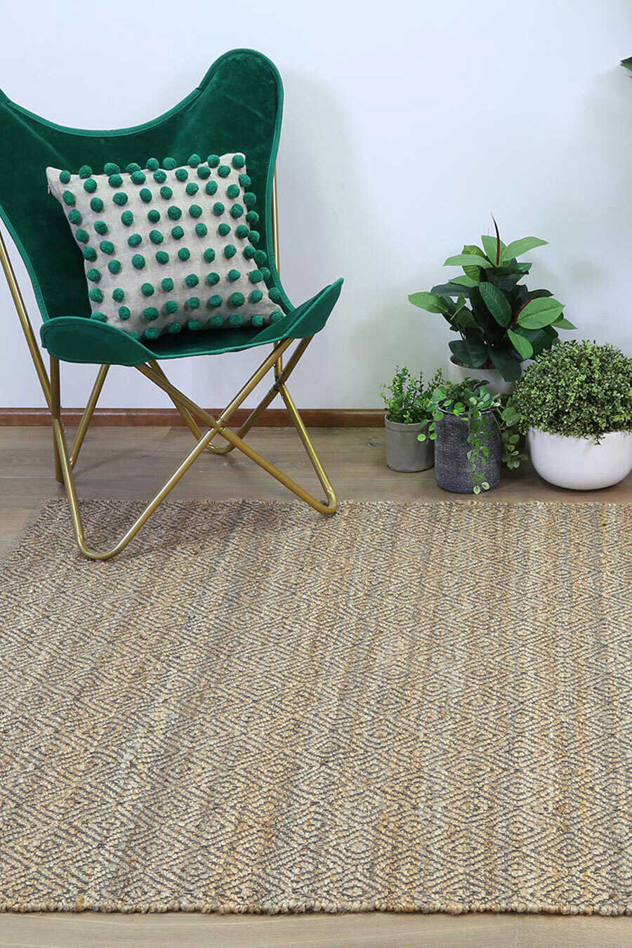 Oliver Geometric Jute Rug Brown Rugs Free Shipping