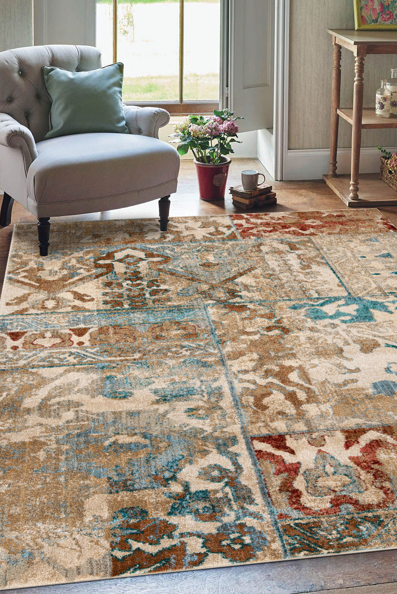 Odin Transitional Abstract Rug(Size 170 x 120cm)