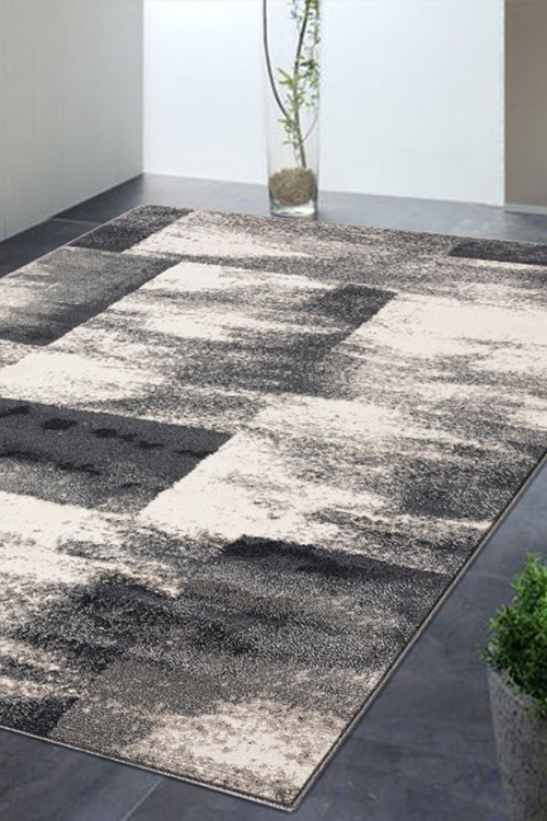 Orel Modern Square Pattern Rug(Size 170 x 120cm)