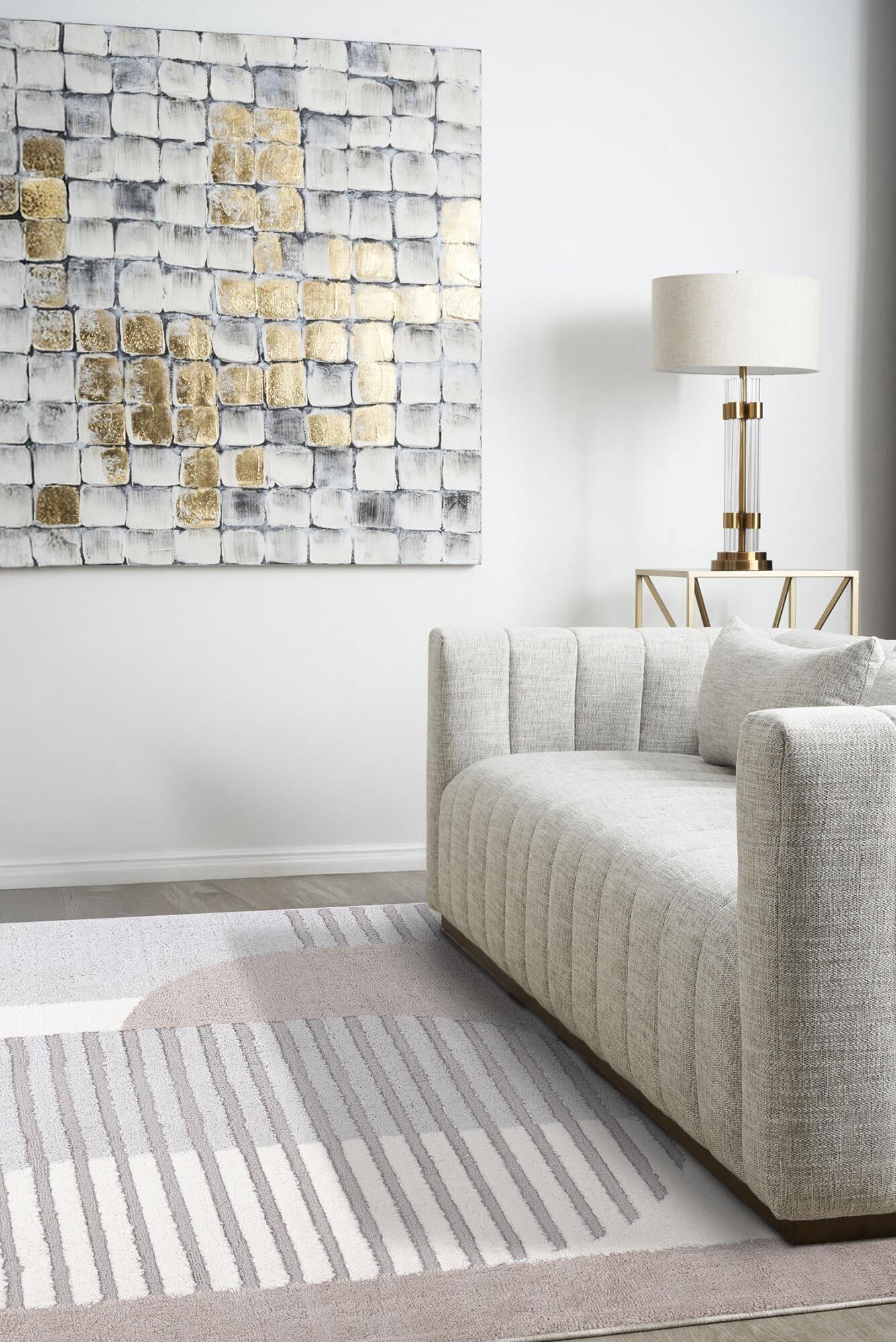 Large View Oscar Soft Geometric Rug(Size 230 x 160cm)