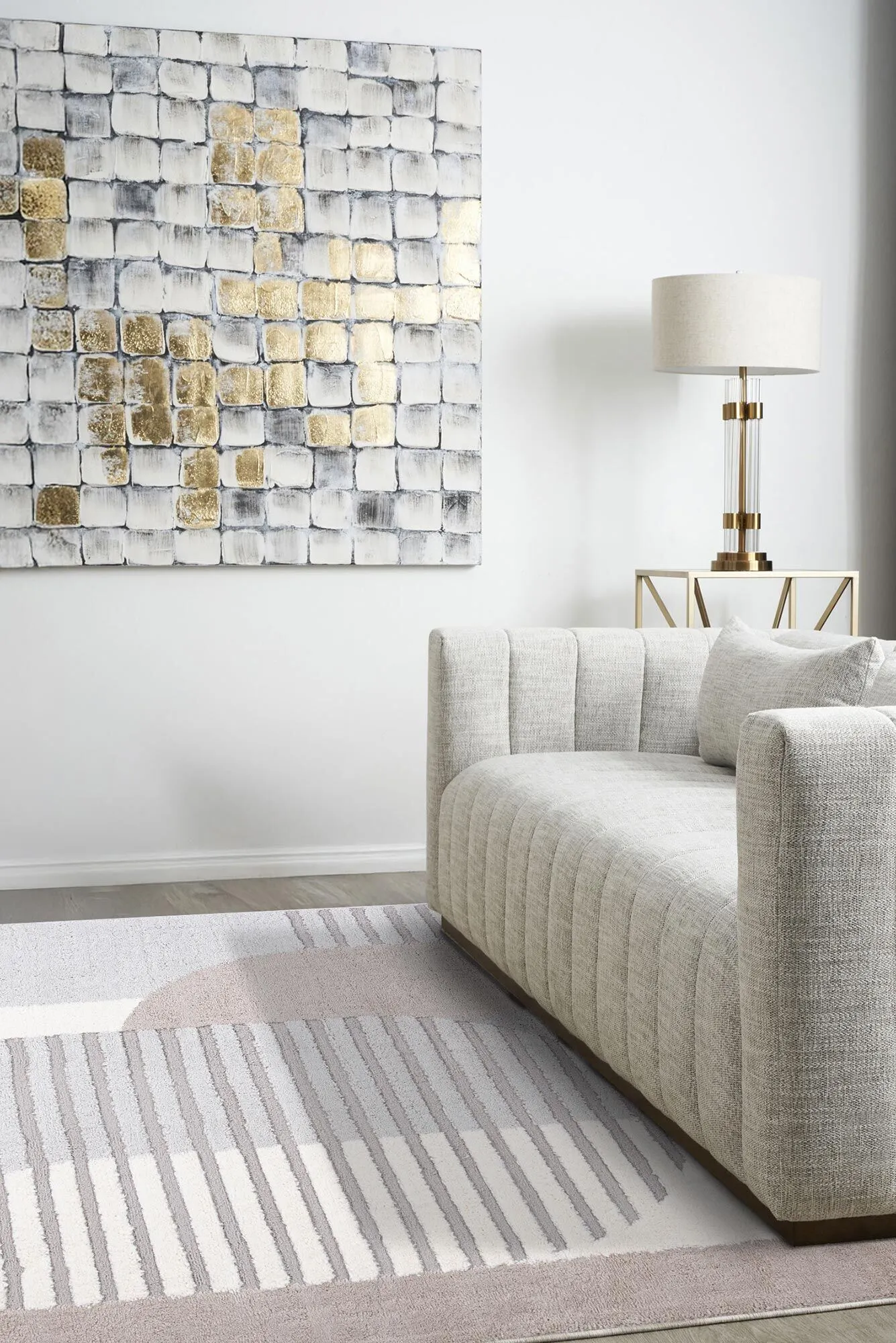 Oscar Soft Geometric Rug(Size 230 x 160cm)
