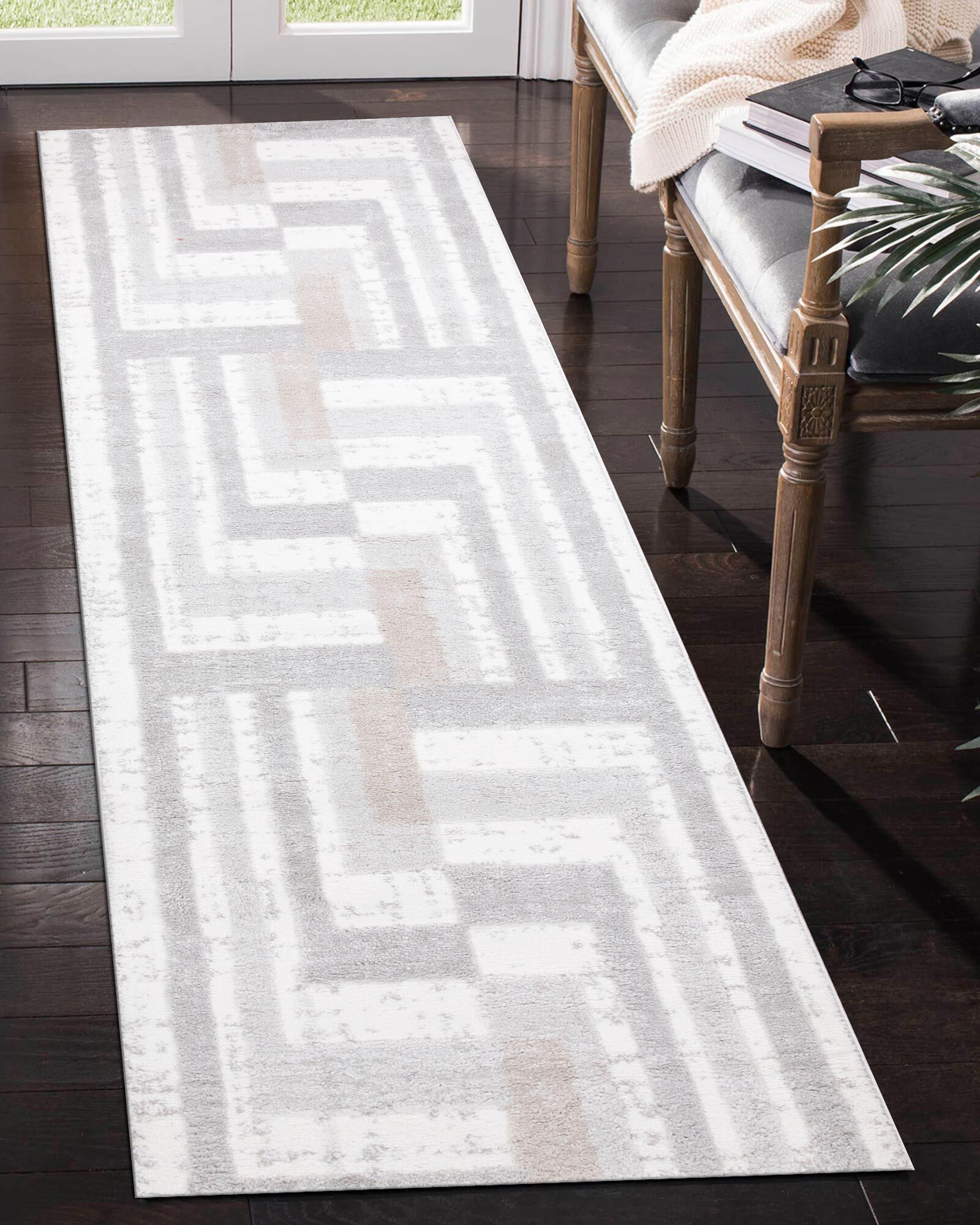 Large View Oscar Soft Geometric Rug