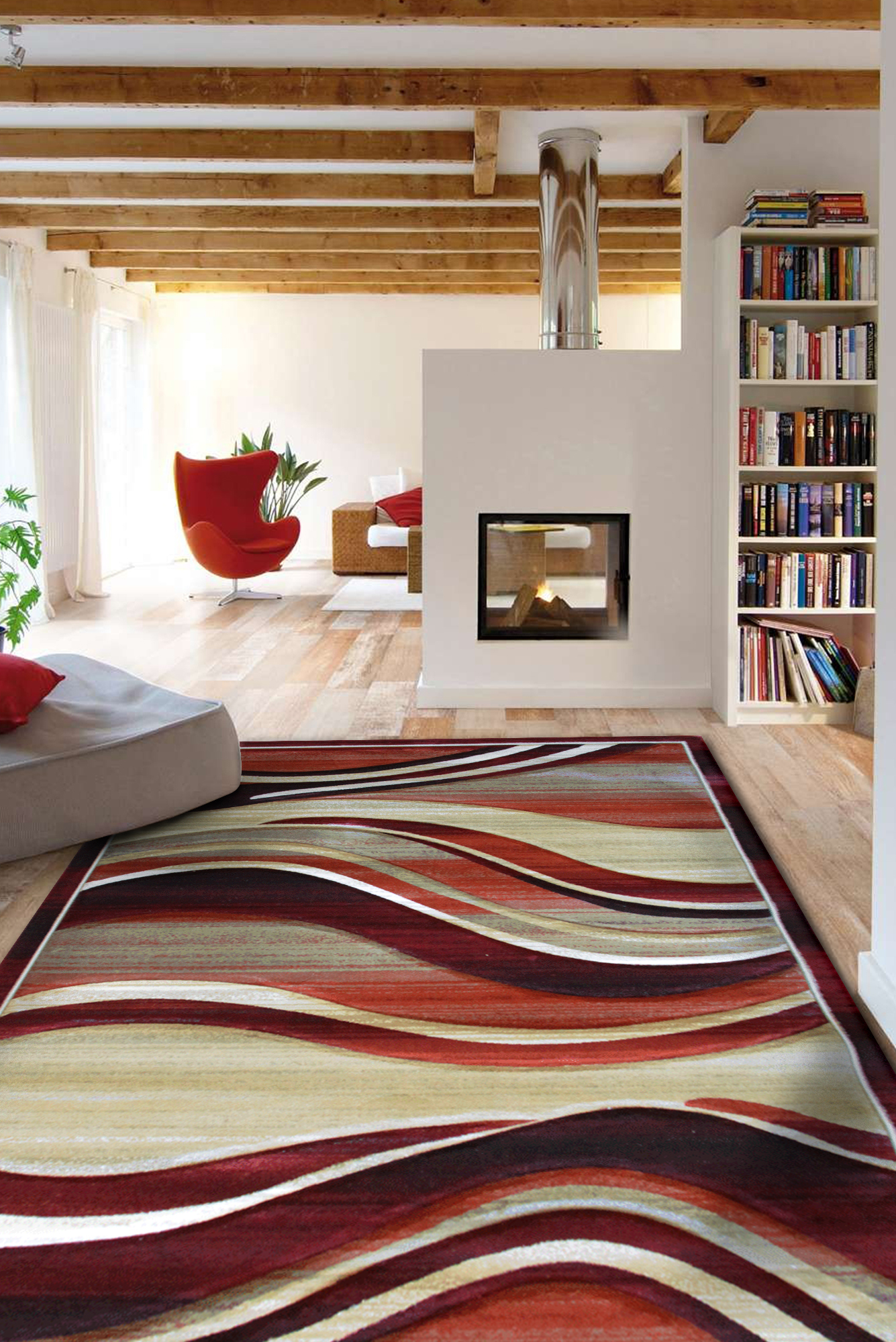 Panama Wavy Contemporary Rug(Size 230 x 160cm)