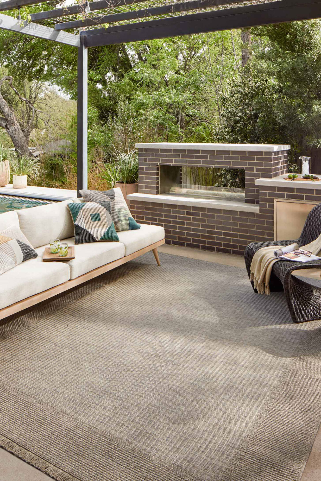 Large View Patina Indoor/Outdoor Rug(Size 330 x 240cm)