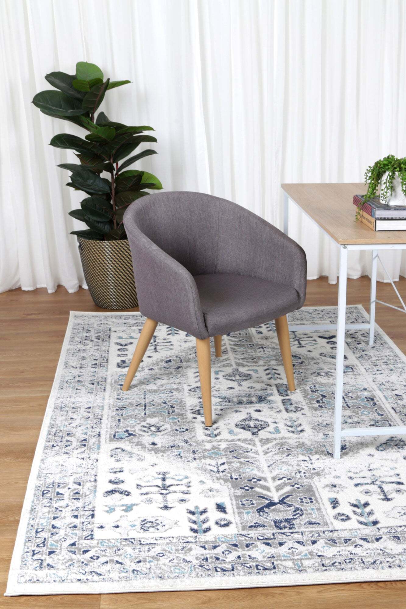 Large View Peri Transitional Medallion Rug(Size 230 x 160cm)