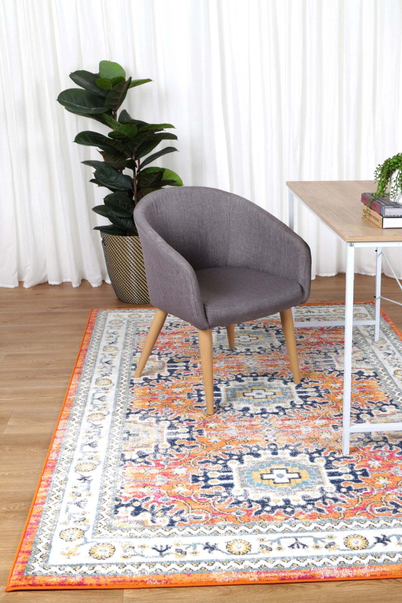 Large View Peri Traditional Medallion Rug(Size 230 x 160cm)