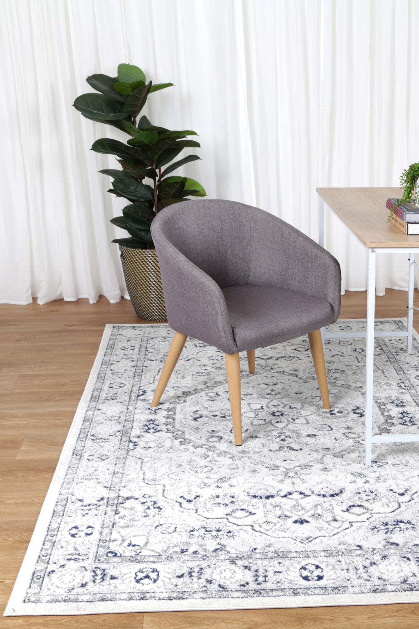 Large View Peri Classic Floral Medallion Rug(Size 230 x 160cm)