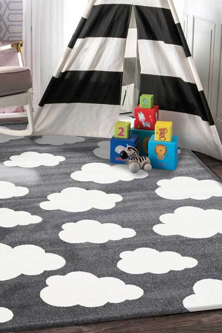 Large View Petite Modern Kids Cloud Rug(Size 170 x 120cm)