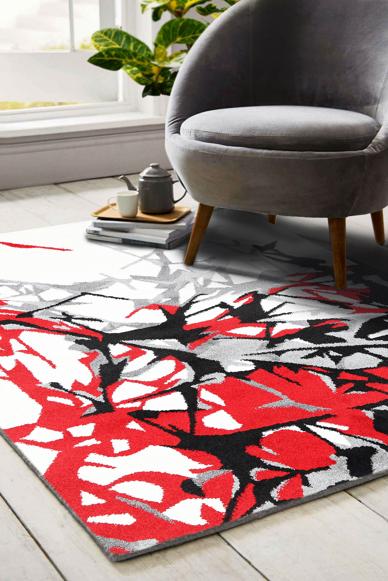 Picasso Modern Abstract Rug(Size 160 x 120cm) 