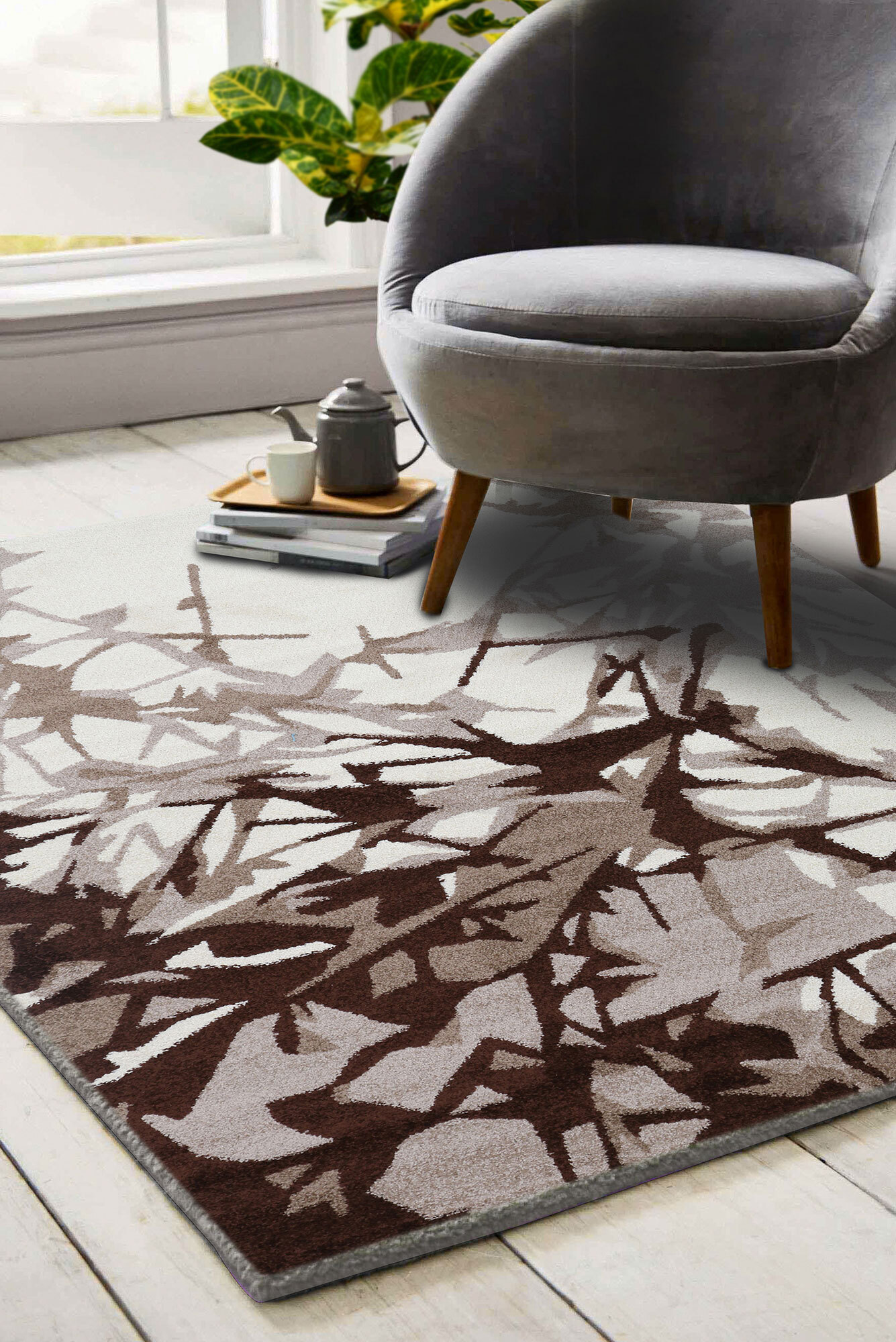 Picasso Modern Abstract Rug(Size 160 x 120cm) 