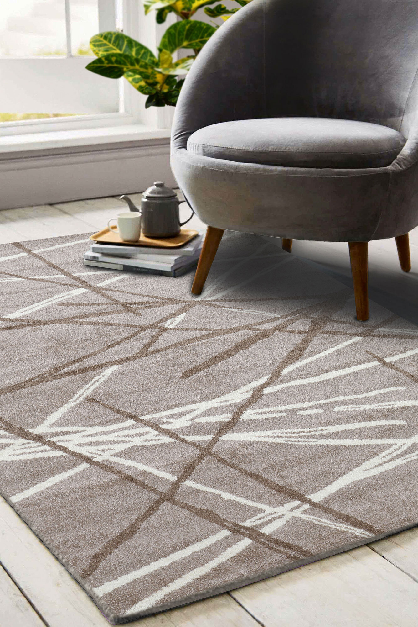 Picasso Modern Abstract Rug(Size 160 x 120cm) 