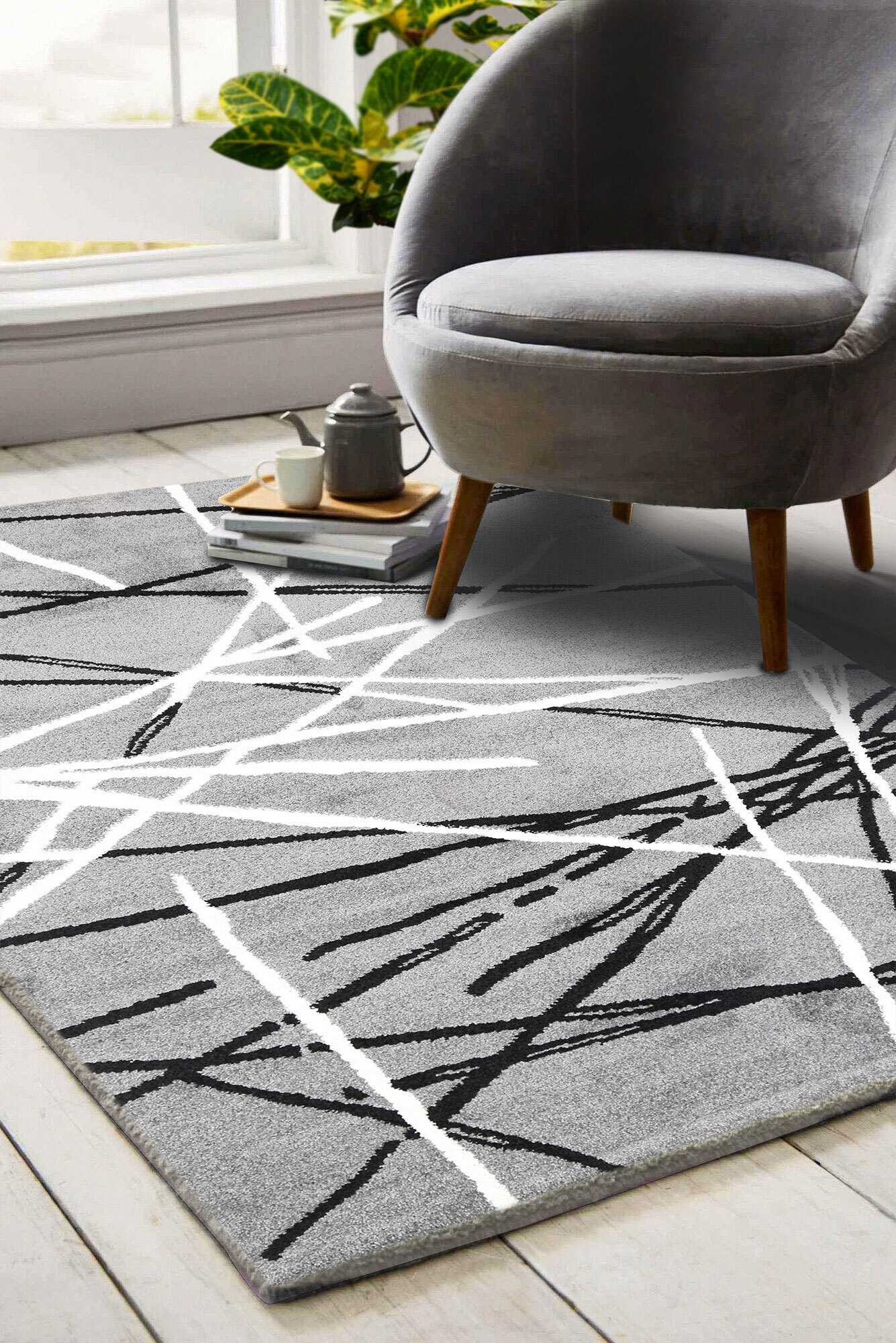 Picasso Modern Abstract Rug(Size 160 x 120cm) 