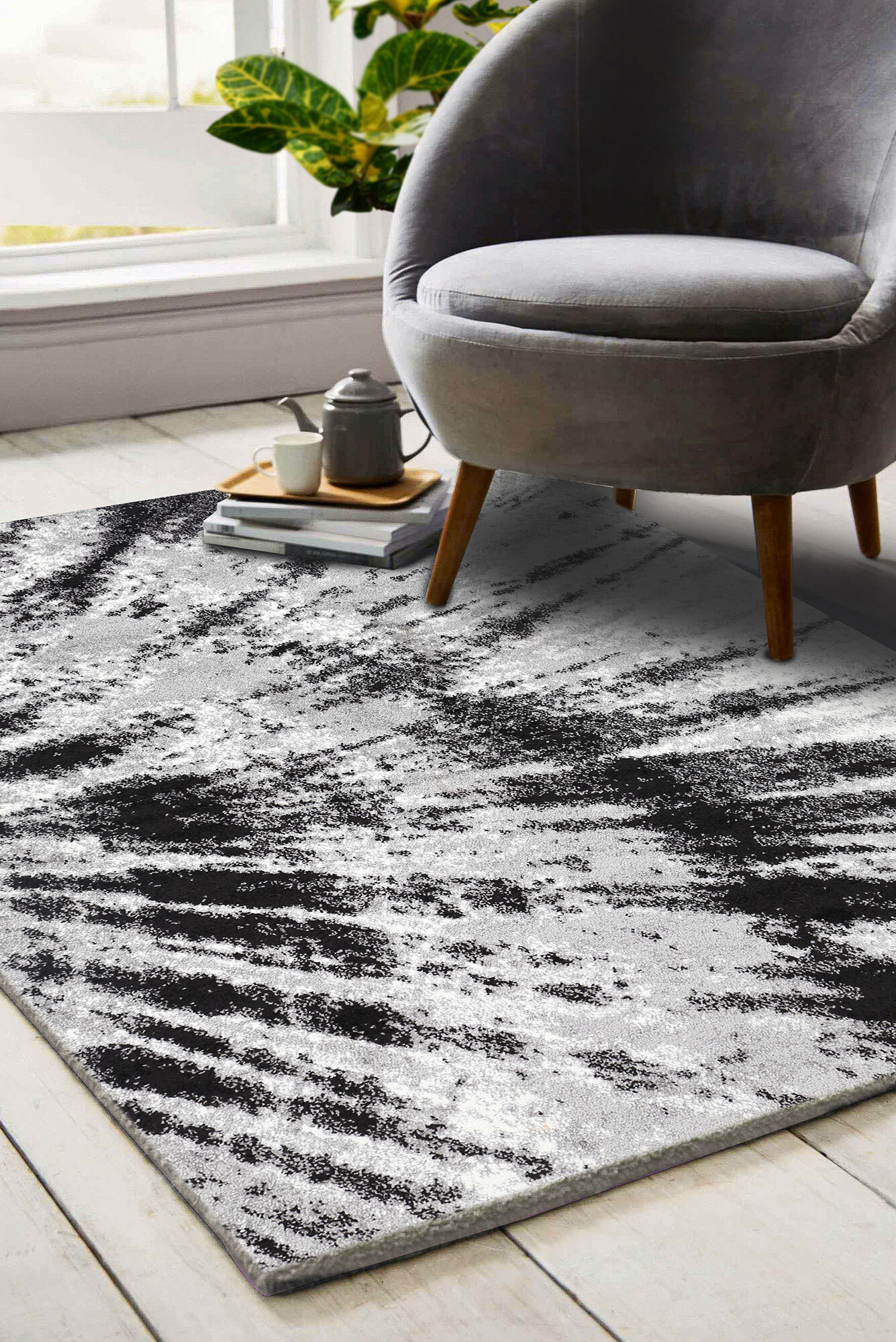 Picasso Modern Abstract Rug(Size 160 x 120cm) 